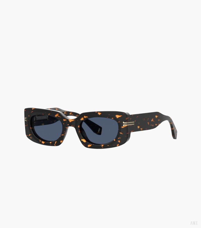 Marc Jacobs |Lunettes de soleil rectangulaires Icon - Havane |France Outlet