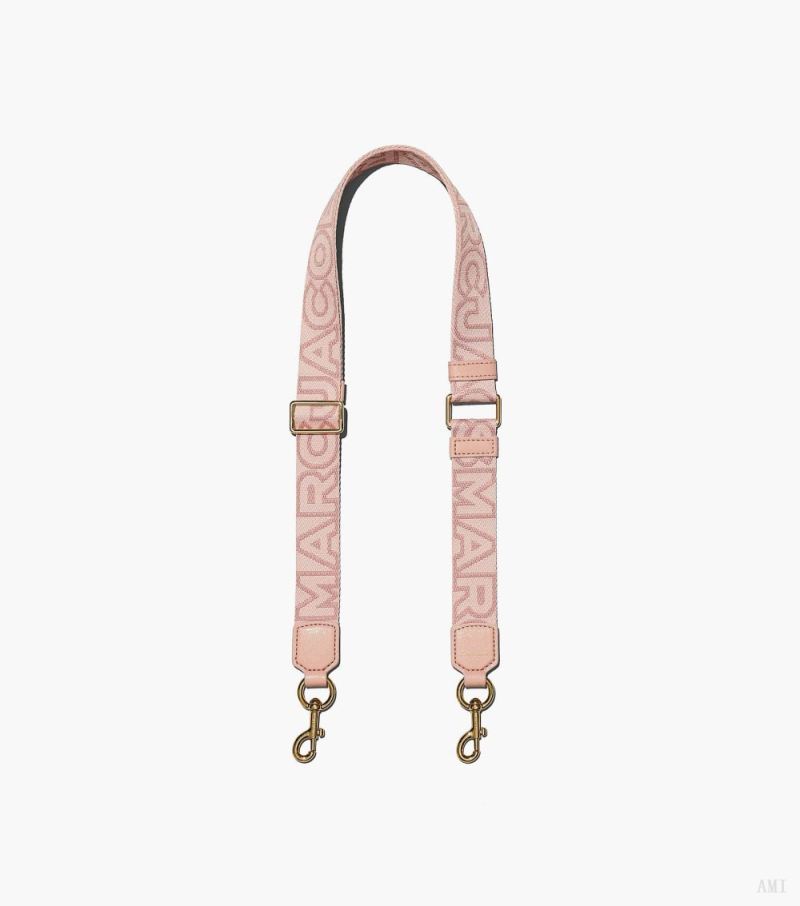 Marc Jacobs |La bandoulière fine avec logo en relief - Rose Multi |France Outlet