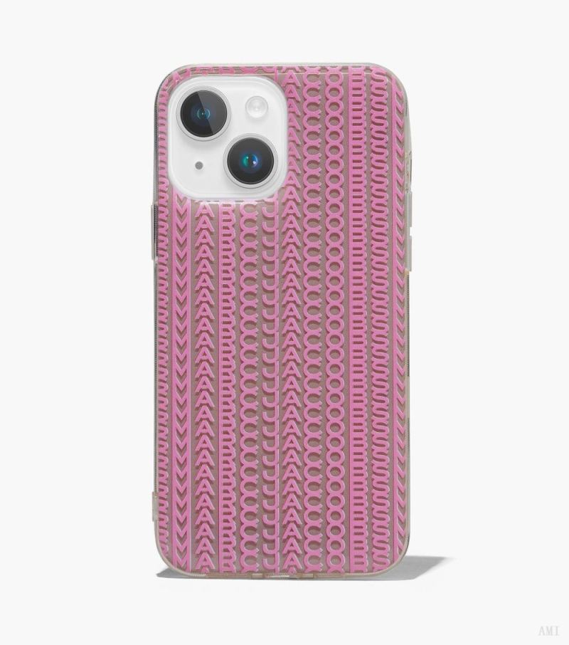 Marc Jacobs |The Monogram Iphone Case 14 Max - Taupe/Pink |France Outlet